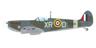 Asisbiz Spitfire MkIIa RAF 71Sqn XRD PO William R Dunn P7308 North Weald England Aug 1941 by Eduard 0A