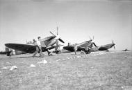 Asisbiz Spitfire MkIXs RAF 73Sqn Z SM147 n EN135 at Prkos near Zadar Yugoslavia 22nd April 1945 IWM CNA3528