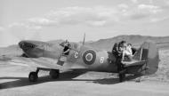 Asisbiz Spitfire MkIX RAF 81Sqn EN445 with Sqn Ldr CF Gray at Souk el Khemis Tunisia web 01