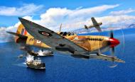 Asisbiz Spitfire HFVIII RAF 92Sqn QJF Eddie Edwards JF476 Triolo Sicily Italy Nov 1943 Eduard boxart 0A