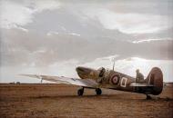 Asisbiz Spitfire HFVIII RAF 92qn QJD dispersal area at Triolo Italy 1943 ASC1