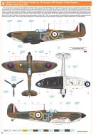 Asisbiz Spitfire MkIa RAF 92Sqn GRS PO Allan R Wright N3250 RAF Croydon May 1940 profile by Eduard 0B