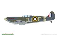 Asisbiz Spitfire MkVb RAF 92Sqn QJF SqnLdr Richard M Milne W3817 at RAF Gravessend Aug Dec 1941 profile by Eduard 0A