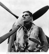 Asisbiz Aircrew RAF Ace Wg Cdr JE Johnnie Johnson DSO DFC with Spitfire MkIX JEJ Normandy 1944 01