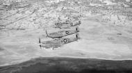 Asisbiz Spitfire LFVb RAF 244 Wing IRG AB502 over the Tunisian coast IWM CNA821a