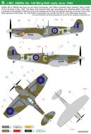 Asisbiz Spitfire LFVc RAF 142 Wing JMC Wing Commander John M Checketts AB509 England 1944 by Eduard 0B