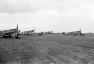 Asisbiz Spitfire MkIXs RAF 144 Wing at B3 Sainte Croix sur Mer Normandy 1944 IWM CL87