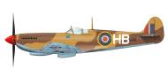 Asisbiz Spitfire MkVIII RAF Air Vice Marshal AVM Harry Broadhurst coded HB JF330 Western Desert 1943 0A