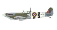 Asisbiz Spitfire LFIXc RCAF 401Sqn YOD Jerry Billing ML135 Tangmere June 1944 profile by Eduard 0A