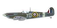 Asisbiz Spitfire MkVb RCAF 401Sqn YOH PO Donald JM Blakeslee BL753 Gravesend Kent Apr 1942 Eduard 0A