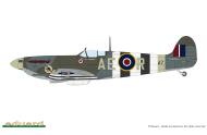 Asisbiz Spitfire MkVb RCAF 4025Sqn AER FO Rick R Richards BL547 RAF Horne Surrey UK June 1944 Eduard 0A