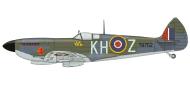 Asisbiz Spitfire XVI RCAF 403Sqn KHZ SLdr Henry Zary TB752 Belgium Apr 1945 profile by Eduard 0A