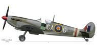 Asisbiz Spitfire LFIXe SAAF 3Sqn CAG Maj Cecil Golding CO RK856 Pontedera Italy Jan 1945 0A