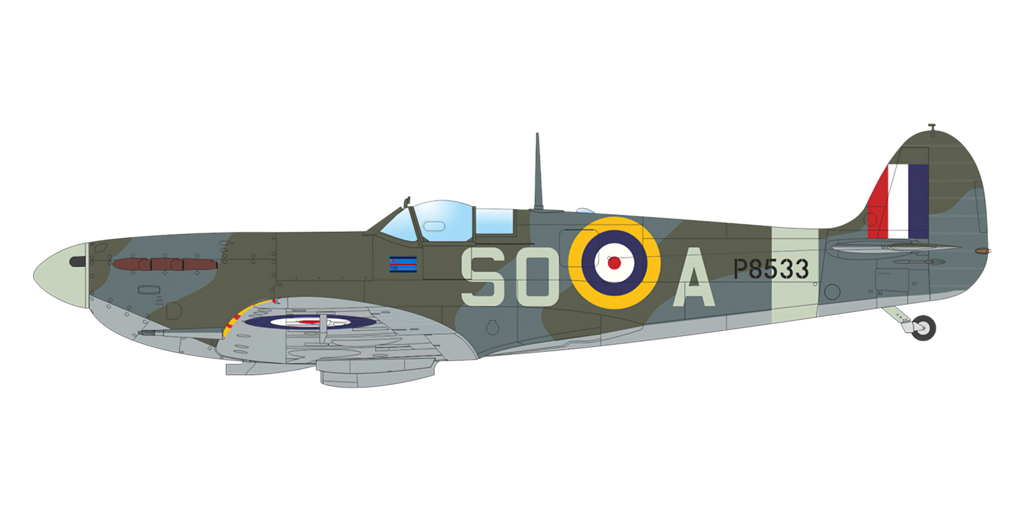 Spitfire MkIIb RAF 145Sqn SOA SLdr Percival S Turner CO P8533 Catterick Yorkshire Oct 1941 Eduard 0A