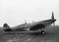 Asisbiz Factory fresh Spitfire MkVIII JF463 side profile view England web 01