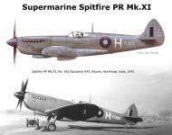 Asisbiz Recon Spitfire PRXI RAF 681Sqn White H PL855 Alipore Northeast India Sep 1944 0A