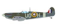 Asisbiz Spitfire MkIIb RAF 266Sqn UOH Sgt Eric S Dicks Sherwood P8505 Wittering Sep 1941 Eduard 0A