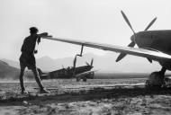 Asisbiz Spitfire MkIX RAF 242Sqn at Calenzana Corsica France 17 Aug 1944 IWM CL880