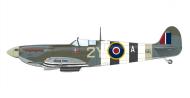 Asisbiz Spitfire MkVb RAF 345Sqn 2YA Cdt JM Accart BM366 RAF Shoreham Brighton UK June 1944 Eduard 0A