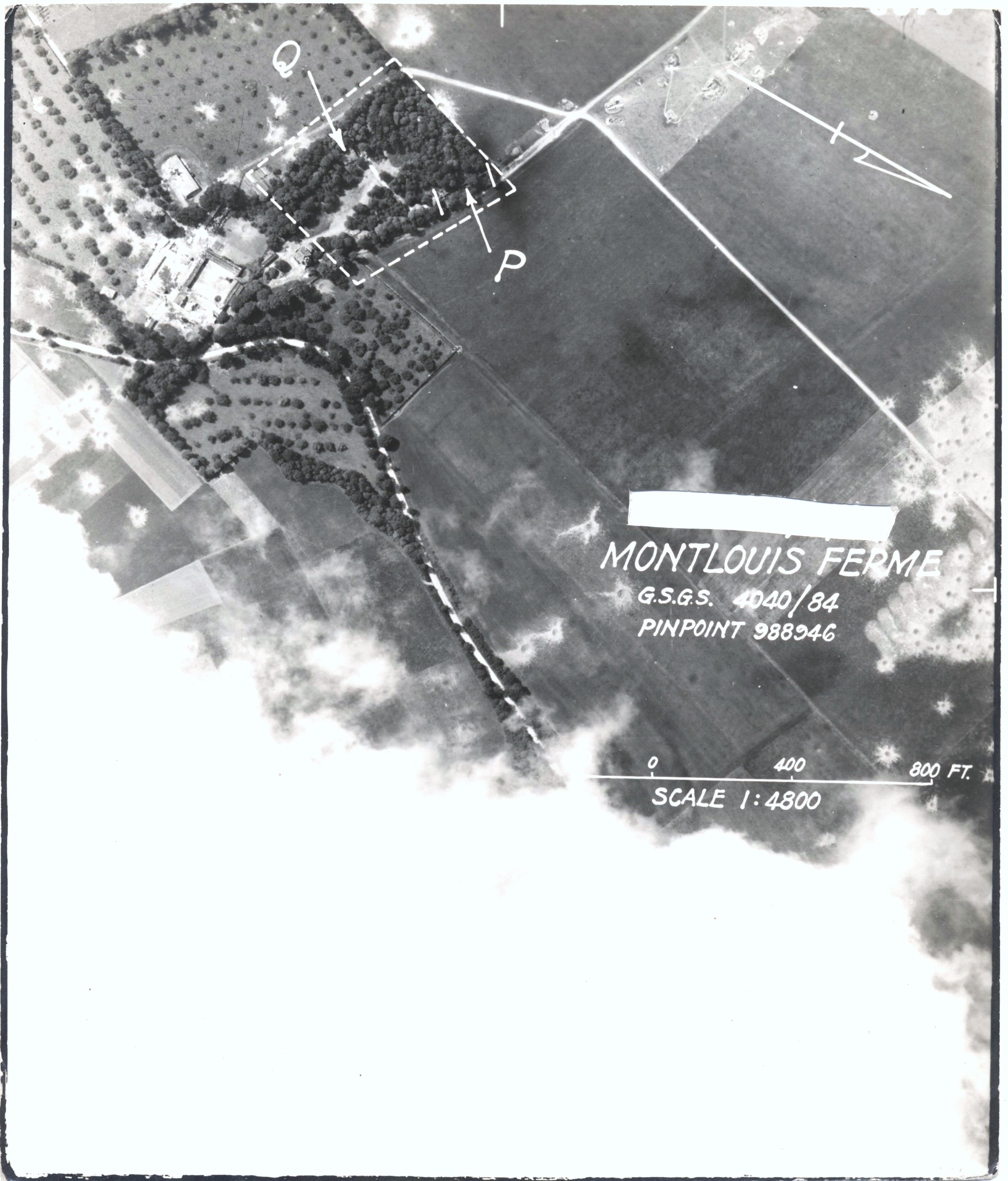 USAAAF 7PG22FS aerial recon photo to Ferme V Weapons Noball France July 4 1944 01