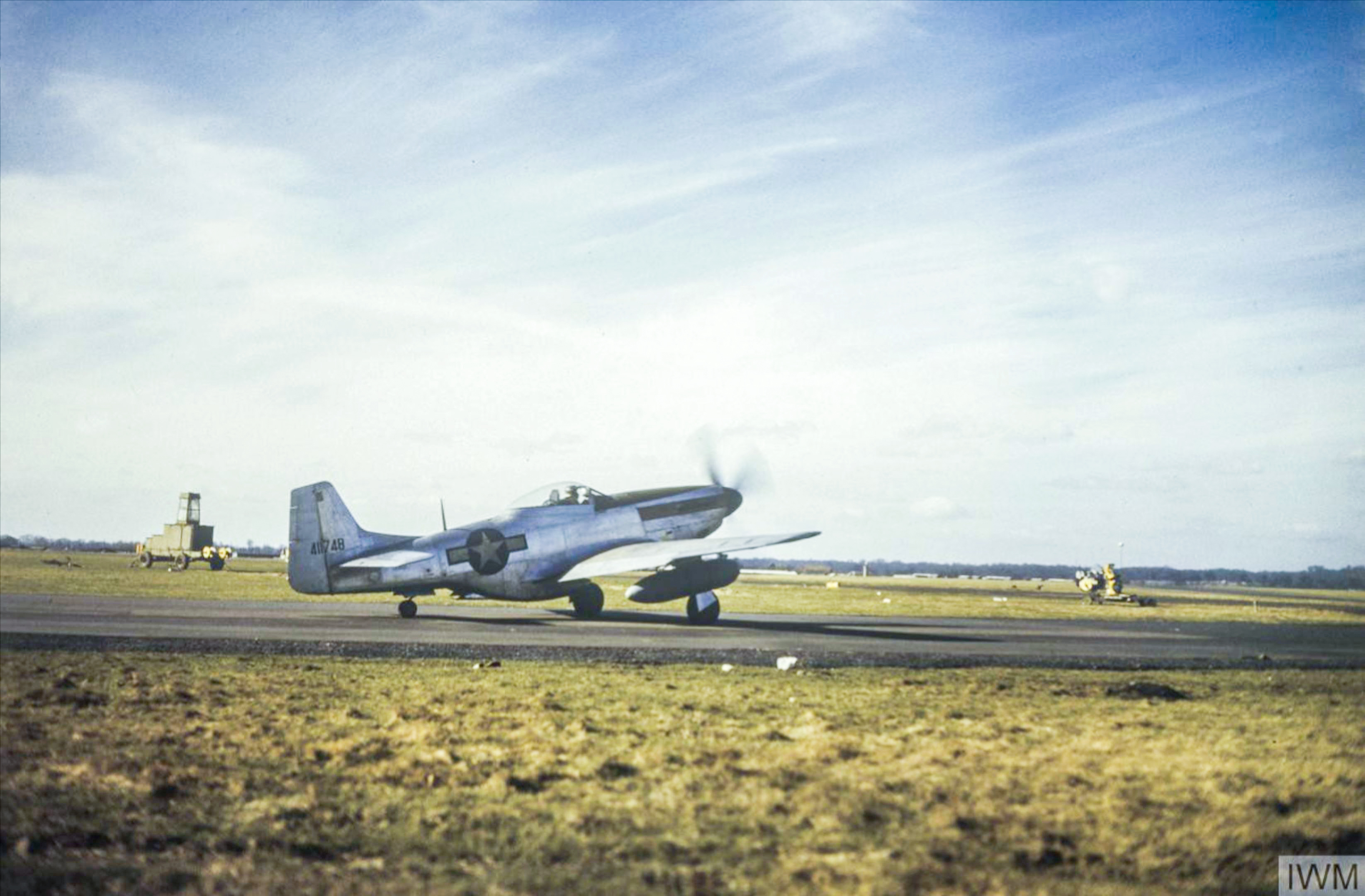 USAAF 44 11748 P 51K Mustang 7PG13PS with gunss removed based at Mount Farm FRE5388