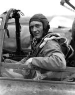 Asisbiz Aircrew USAAF 7PRG pilot Lt Glenn Wiebe In F 5E (P 38) cockpit 01