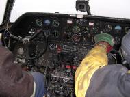 Asisbiz Airworthy Curtiss C 46 Commando cockpit interior during a flight over northern Manitoba 2006 01