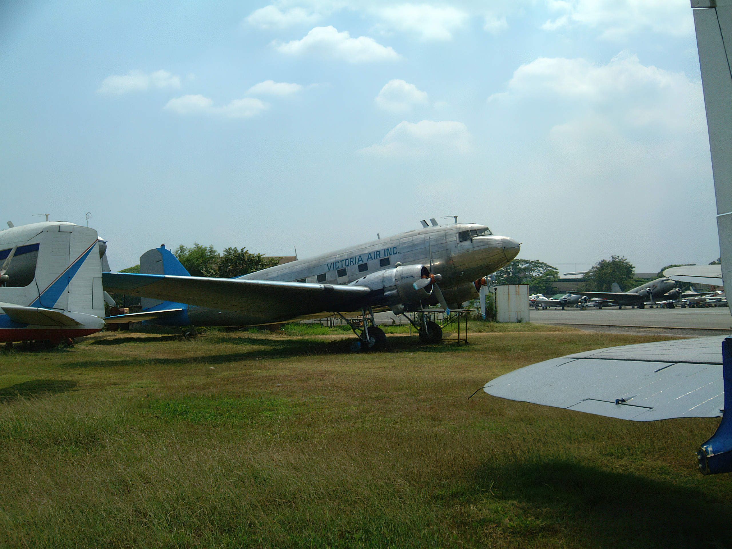Abandoned Douglas DC 3 Dakotas at Manila airport in Mar 2003 almost all have since been scrapped 10