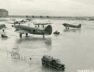 Asisbiz 42 107306 Curtiss C 46A Commando at Karachi airport after a storm India NA1158