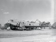 Asisbiz 42 60977 Curtiss C 46A Commando damaged by a Hurricane at Kalaikundah India 12th Mar 1945 NA251