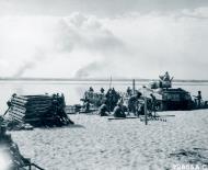 Asisbiz British and American Airbourne troops cross the Irrawaddy river during the battle for Meiktila Feb 1945 NA157