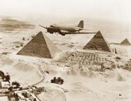 Asisbiz Air Transport Command Douglas C 47 over the Pyramids in Egypt 1943 NA855