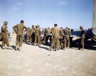 Asisbiz WWII USAAF color photo of Airborne Infantryman before take off Sicily 03