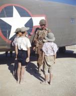 Asisbiz WWII USAAF color photo of Airborne Infantryman before take off Sicily 1943 02