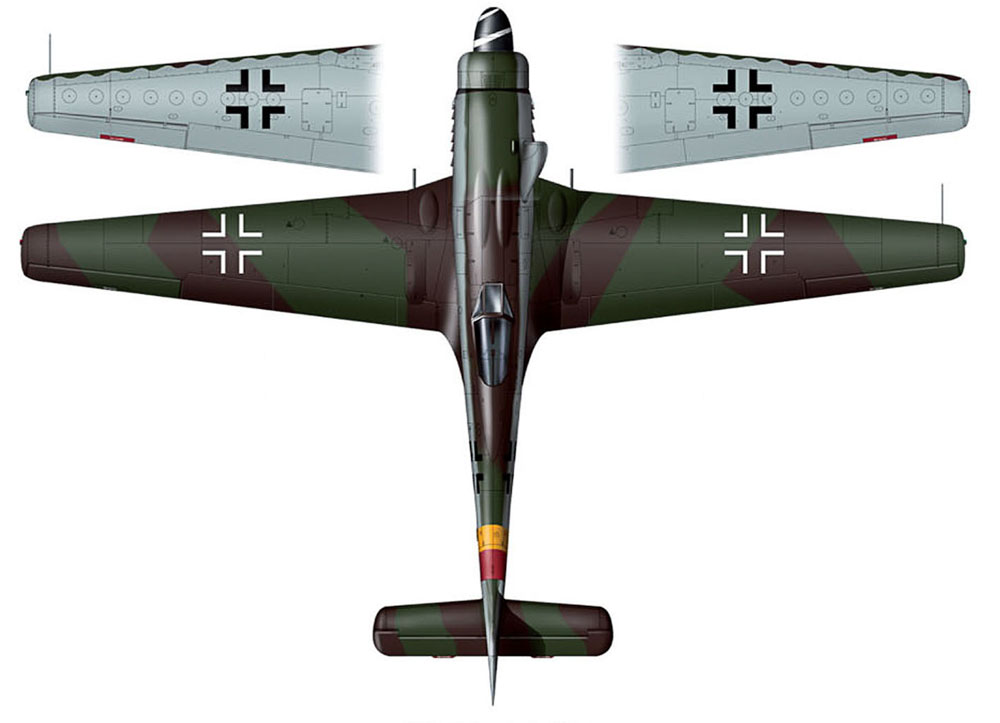 Focke Wulf Ta 152H Stab JG301 Green 8 Germany Apr 1945 0B