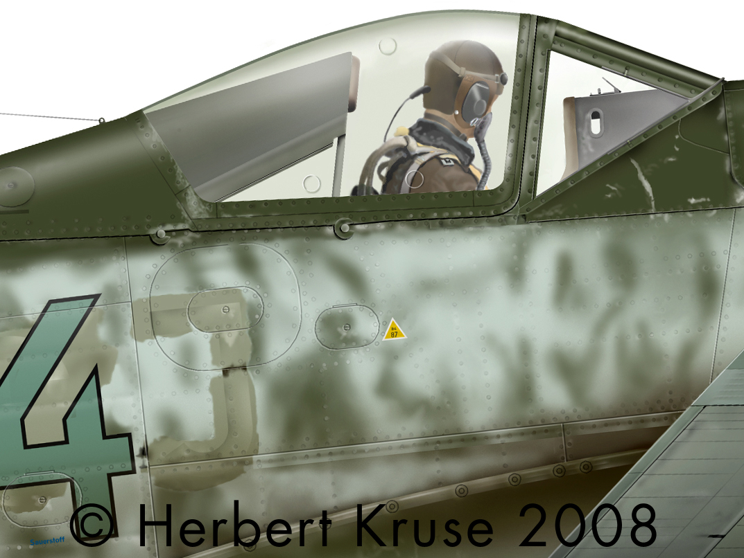 Focke Wulf Ta 152H1 Stab JG301 Green 4 Walter Loos WNr 150010 Germany 1945 0B