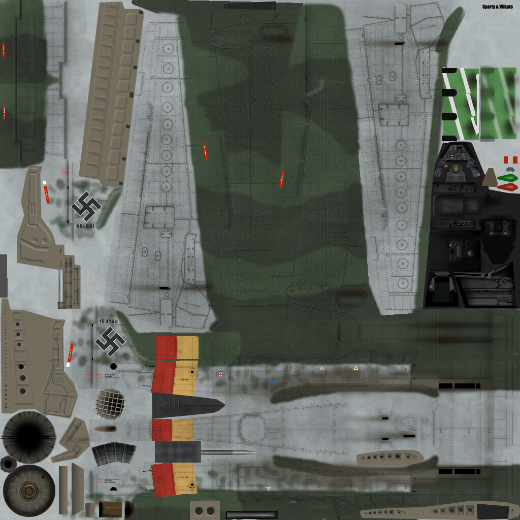 IL2 HM Ta 152H1 JG301 Green 9 Willi Reschke Germany 1945 SNM