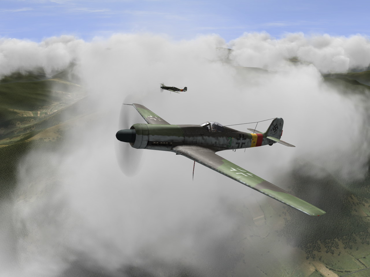 IL2 TF Ta 152H1 Stab JG301 Green 3 Josef Keil Germany 1945 V08