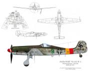 Asisbiz Focke Wulf Ta 152H1 JG301 Green 9 Willi Reschke WNr 150168 Germany 1945 0B