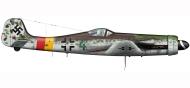 Asisbiz Focke Wulf Ta 152H1 Stab JG301 Green 4 Walter Loos WNr 150010 Germany 1945 0E