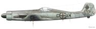 Asisbiz Artwork Focke Wulf Ta 152C0R11 Sktz CI+XM Hans Sandler Sorau Germany 27th Jan 1945 Claes Sundin 0A