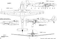 Asisbiz Artwork Focke Wulf Ta 152H0 blue print line drawing 1.72 scale 03