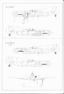 Asisbiz Artwork Focke Wulf Ta 152H1 blue print line drawing 1.72 scale 01