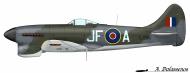 Asisbiz Artwork Profile Tempest MkV RAF 3Sqn JFA EJ765 Newchurch England Jun 1944 0A