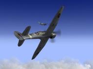 Asisbiz IL2 TT MkV RAF 501Sqn SD R EJ588 dog fighting with Luftwaffe Ta 152C V07