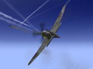 Asisbiz IL2 TT MkV RAF 501Sqn SD R EJ588 shooting down a German Ta 152H V01