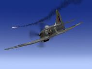 Asisbiz IL2 TT MkV RAF 501Sqn SD R EJ588 shooting down a German Ta 152H V04