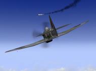 Asisbiz IL2 TT MkV RAF 501Sqn SD R EJ588 shooting down a German Ta 152H V05