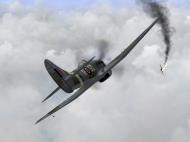 Asisbiz IL2 TT MkV RAF 501Sqn SD R EJ588 shooting down a luftwaffe Ta 152C V10