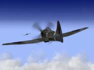 Asisbiz IL2 TT MkV RAF 501Sqn SD W EJ599 on the tail of a Luftwaffe Ta 152H V01